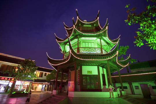 七寶古鎮(zhèn) 街道 上海 著名景點(diǎn)