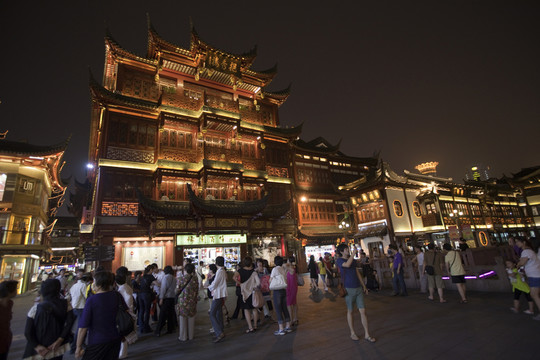 上海豫園老街 商業(yè)街 步行街
