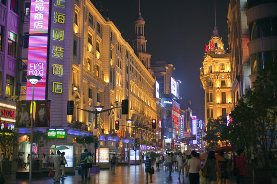 上海南京路 商業(yè)街 歐式建筑