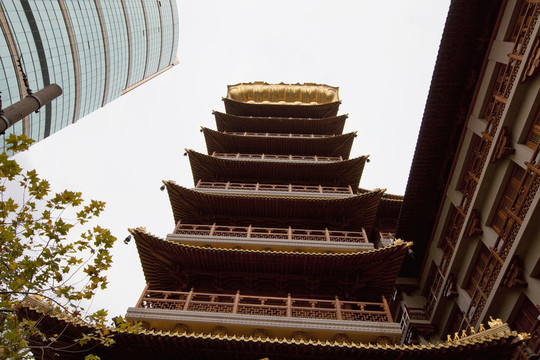 上海靜安寺 寺廟建筑 中式建筑
