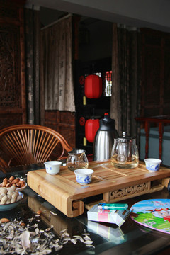 茶臺 茶道 茶壺 休閑場所