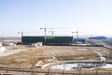 建筑工地俯瞰