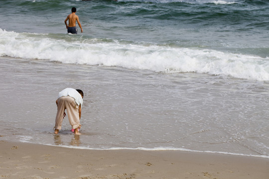 海邊 大海 海浪 沙灘 深圳