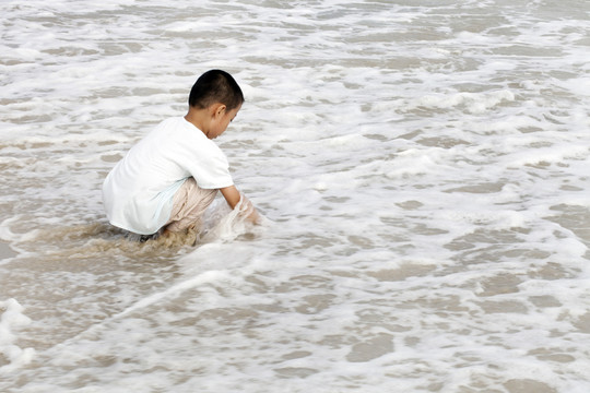 海邊 大海 海浪 沙灘 深圳