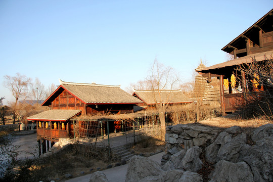 中華民族園建筑  拉祜族民俗