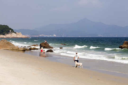 海邊 大海 海浪 沙灘 深圳