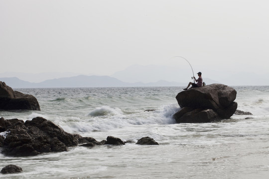 海邊 大海 海浪 沙灘 深圳