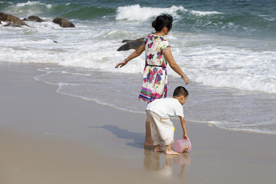 海邊 大海 海浪 沙灘 深圳