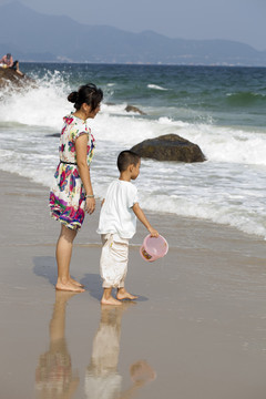 海邊 大海 海浪 沙灘 深圳