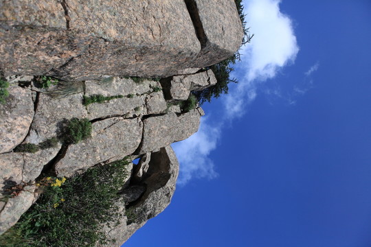高山 藍(lán)天白云