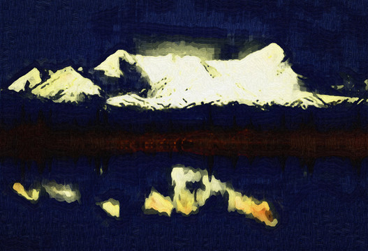 裝飾畫山