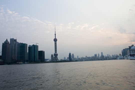 上海外灘 外灘港口 浦江 碼頭