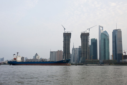 上海外灘 外灘港口 浦江 碼頭