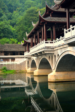鳳凰古城的廊橋