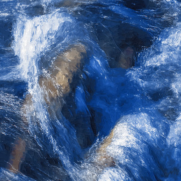 小河 流水