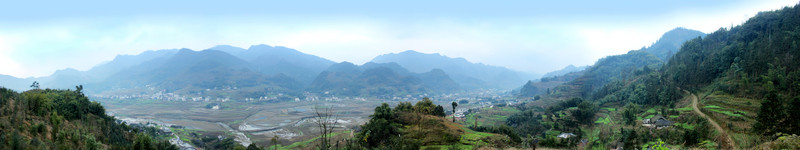 自由鄉(xiāng)大山全景
