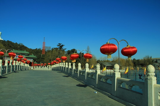 北海公園   橋   燈籠