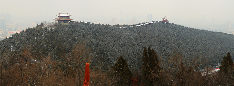 濟(jì)南馬鞍山雪景