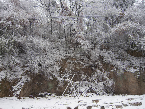 冰雪世界  山上的雪   雪