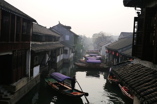 周莊水鄉(xiāng)景色