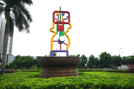 發(fā)動(dòng)機(jī)剖面雕塑