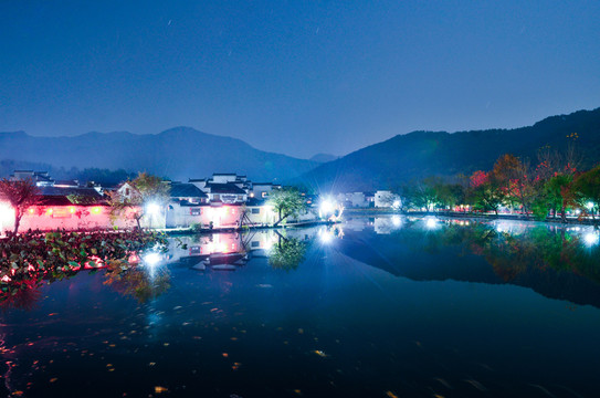 安徽宏村夜景