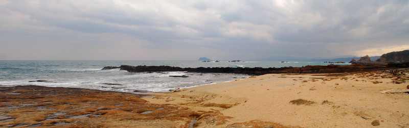 野柳地質(zhì)公園 臺灣 海浪 巖石