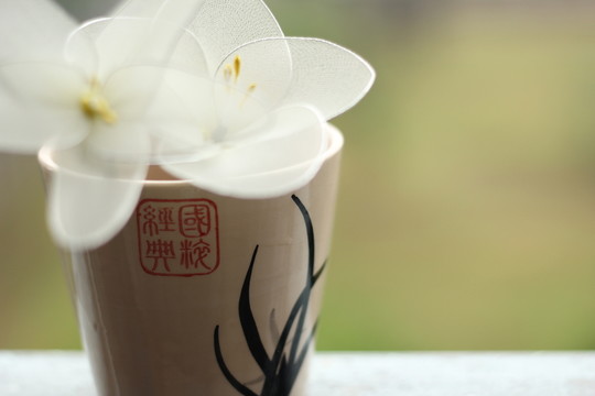 花與杯