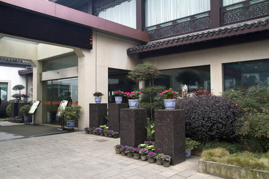 紹興飯店 現(xiàn)代建筑 中式建筑