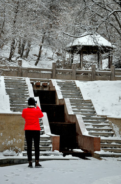 五泉山雪景