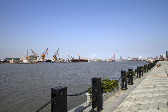 上海 外灘 浦江 港口 現(xiàn)代