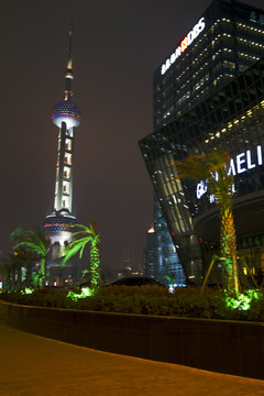 上海 陸家嘴 夜景 東方明珠