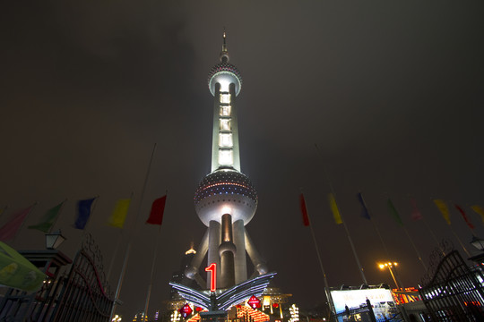 上海 陸家嘴 夜景 東方明珠
