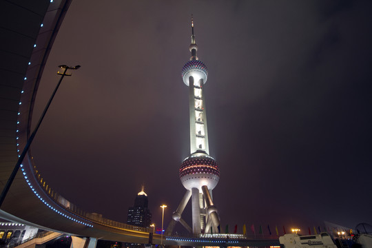 上海 陸家嘴 夜景 東方明珠