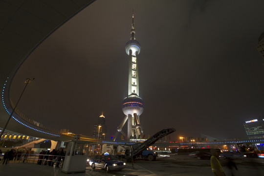 上海 陸家嘴 夜景 東方明珠