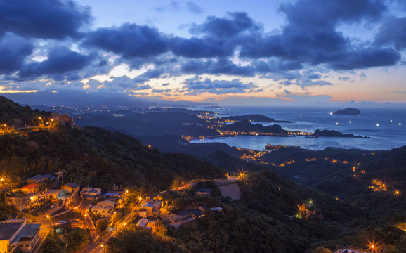 臺(tái)灣九份夜景