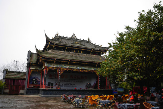 洛帶古鎮(zhèn)萬年臺