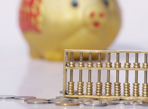 金算盤和金豬存錢罐