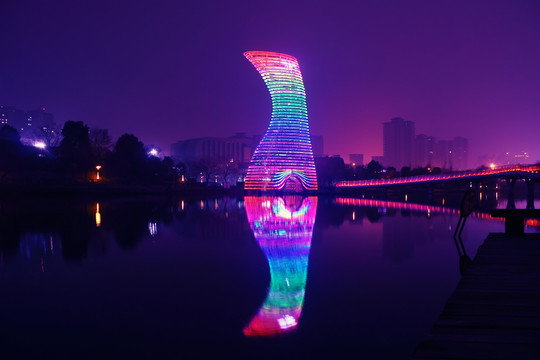 嘉興南湖夜景（超大高清攝影）