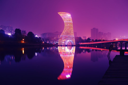 嘉興南湖夜景（超大高清攝影）