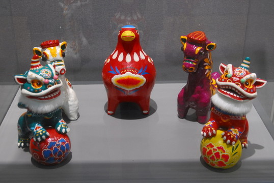 獅子 龍 工藝品 中國工藝品