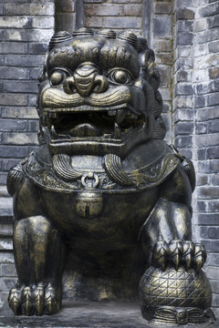 青銅獅子雕塑