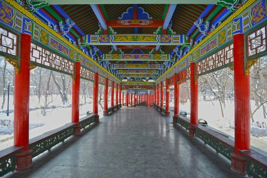 中式仿古回廊
