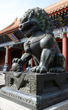 排云殿銅獅子