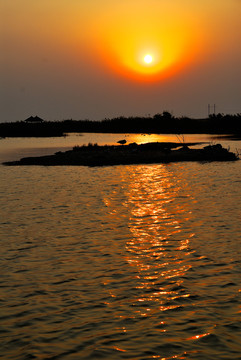 大河夕陽