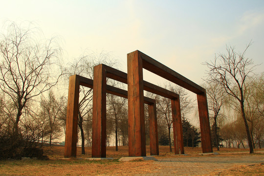公園木雕