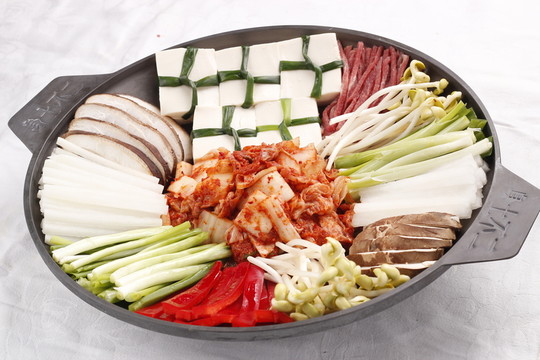 韓式烤什錦蔬菜拼盤食材
