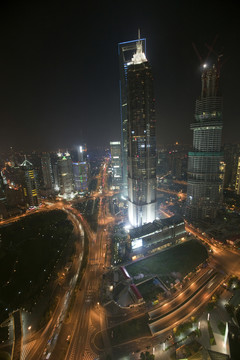 上海 浦東 陸家嘴 夜景 都市
