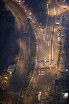 上海 浦東 陸家嘴 夜景 都市