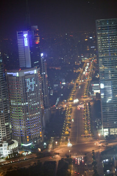 上海 浦東 陸家嘴 夜景 都市